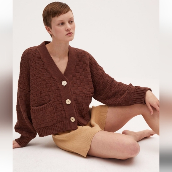 Babaa Cardigan No 3 In Bittersweet - Picture 3 of 3